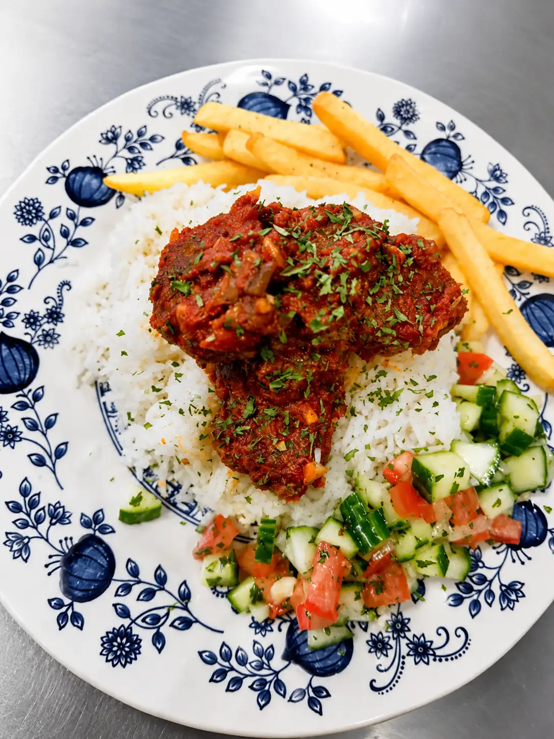 Sauced rice bowl